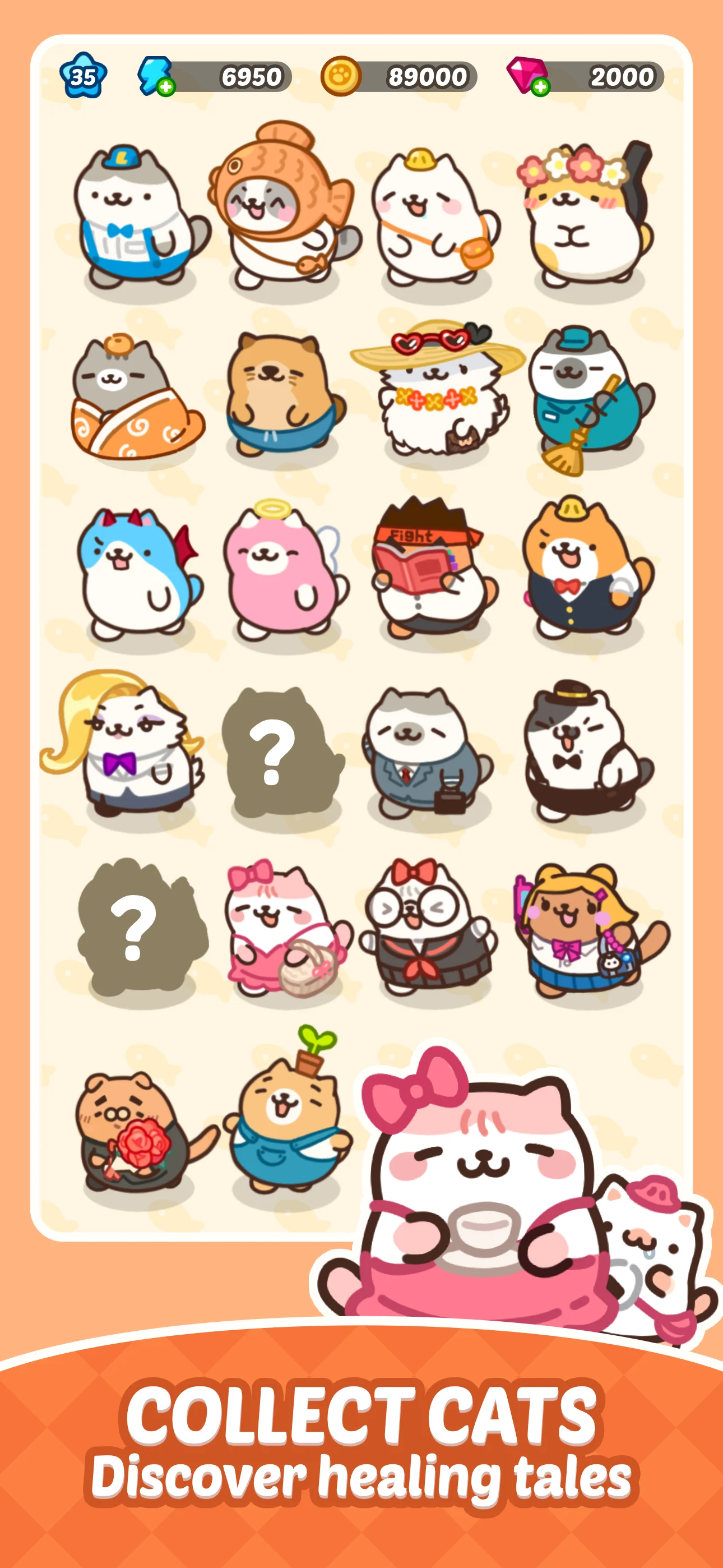 Lazy Meow City: Merge & Cats screenshot