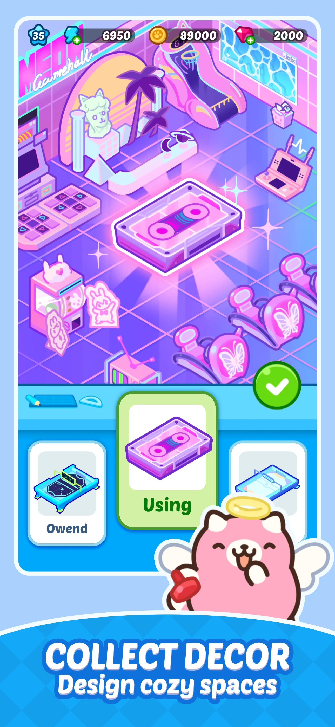 Lazy Meow City: Merge & Cats screenshot